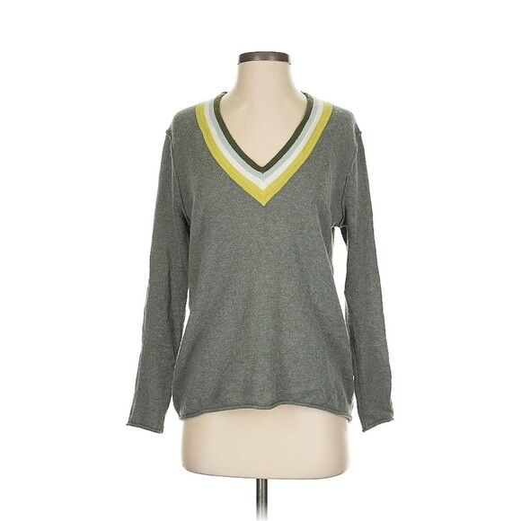 ATM CASHMERE DEEP V-NECK SWEATER SAFARI Small - Picture 4 of 9